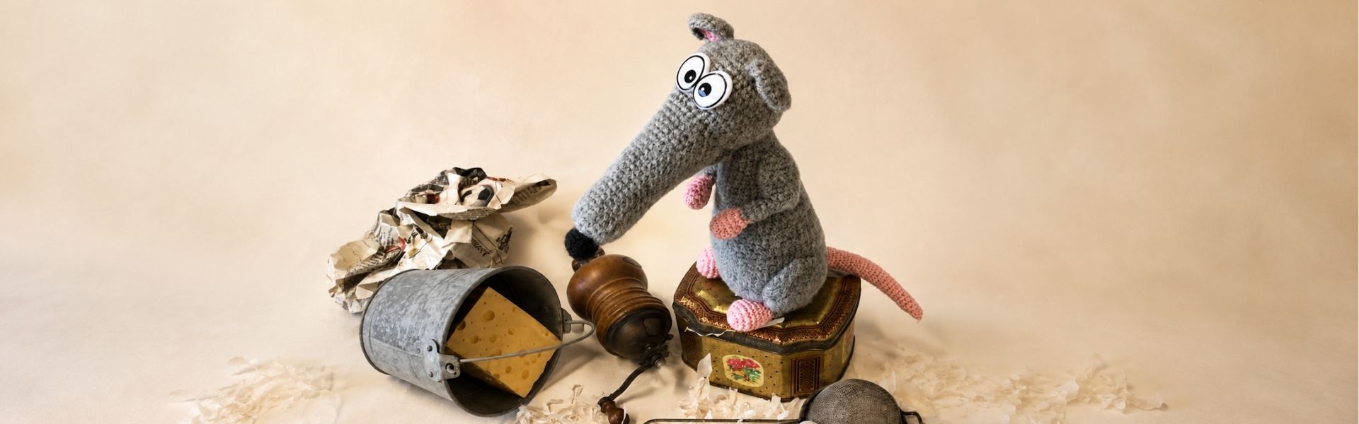 Häkelanleitung Kanalratte Randall von Jennys IdeenReich
