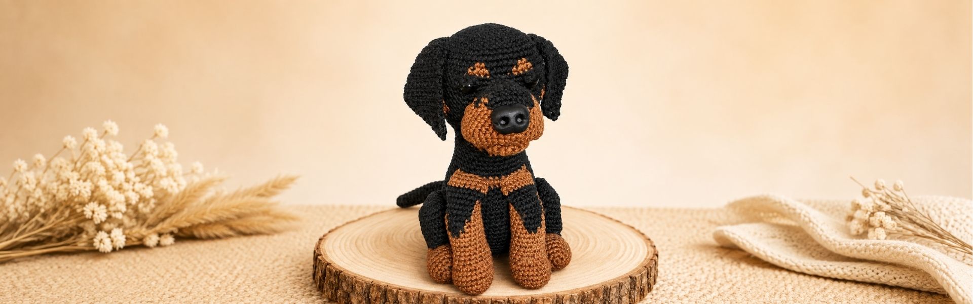Häkelanleitung Rottweiler Rosi von Jennys IdeenReich
