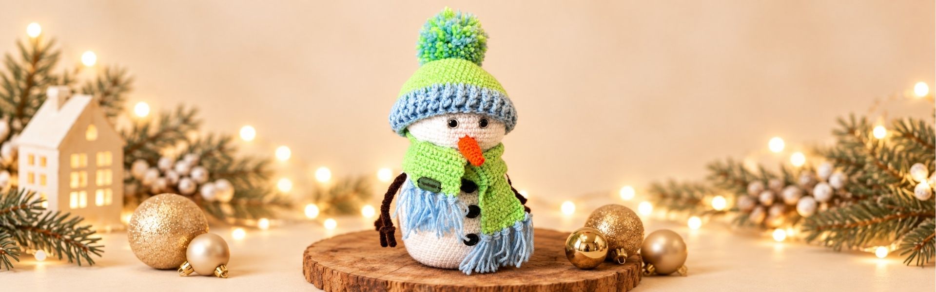 Gehäkelter Schneemann Schorschi von Jennys IdeenReich