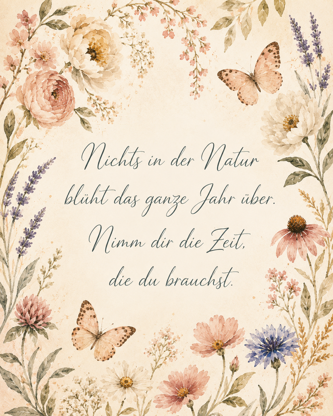 Dekorativer Spruch